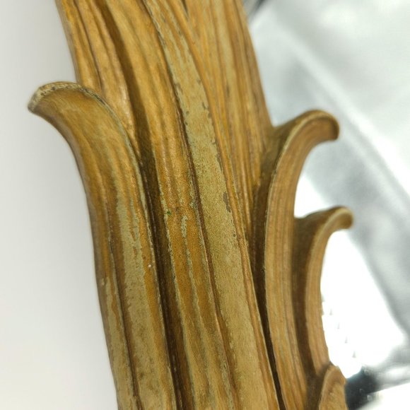 Vint Syroco Wall Mirror Rectangle Gold Ornate Carved Wood MC Hollywood USA 21.5" - Picture 5 of 15